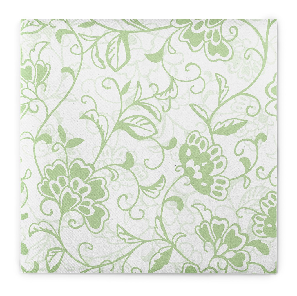 Airlaid-Serviette Liv apfelgrün 40 x 40 cm 1/4 Falz