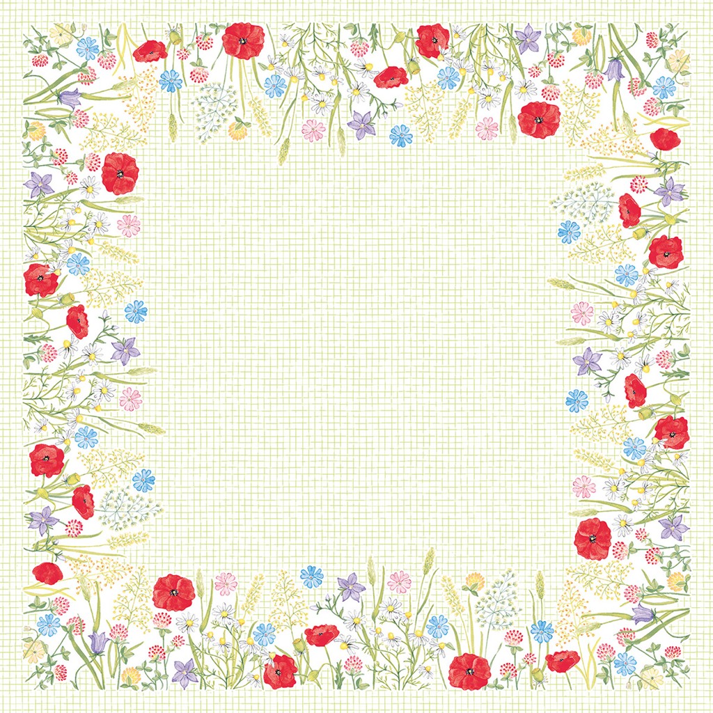 Linclass Tischdecke Susanne 80 x 80 cm 1/8-Falz