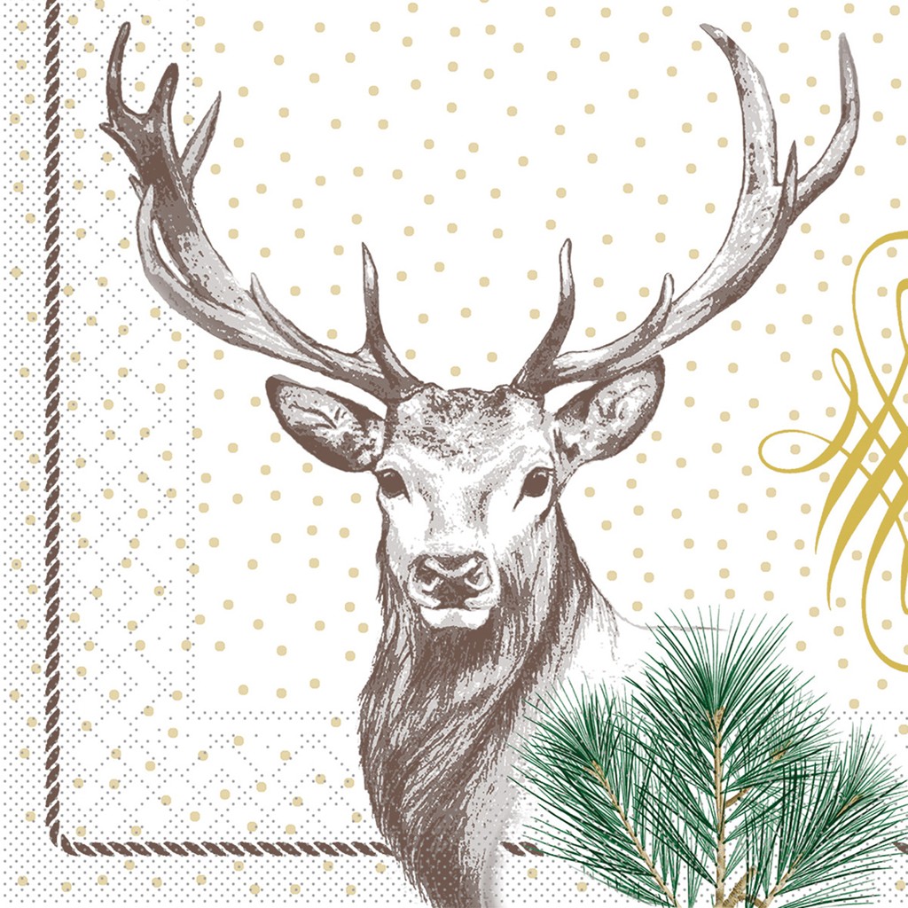 Tissue 3-lg Serviette  Gustav 40 x 40 cm 1/4 Falz