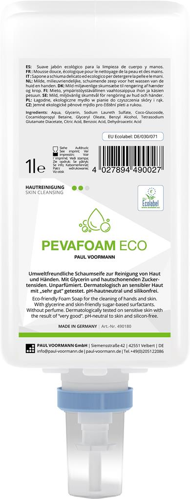 Hautreinigung "Pevafoam Eco" 1L Care&Cle