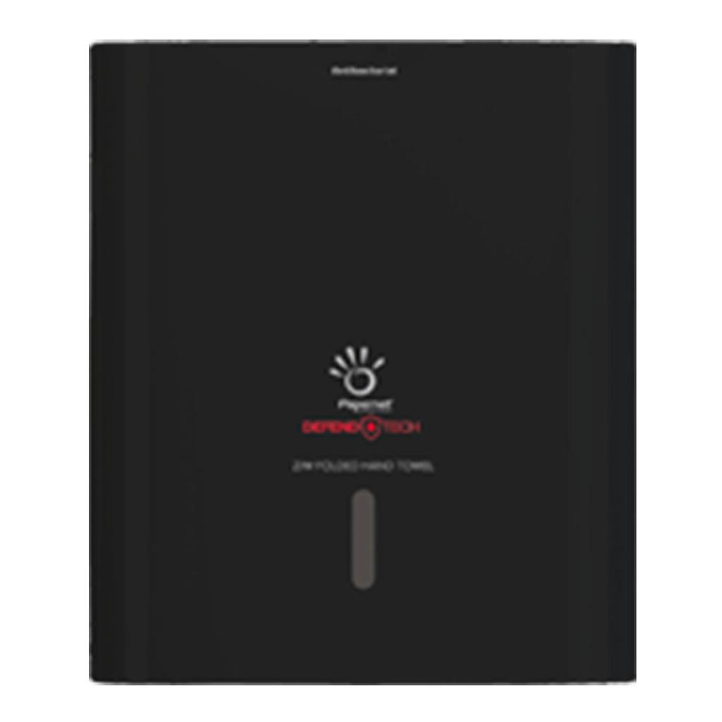 Spender für Z/W-Falz Falthandtücher Defend Tech Technologie,  schwarz