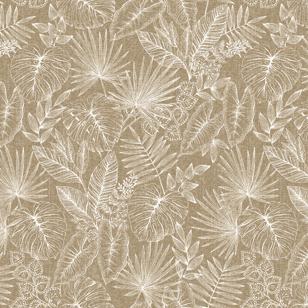 Linclass Tischdecke Kona braun 80 x 80 cm 1/8-Falz