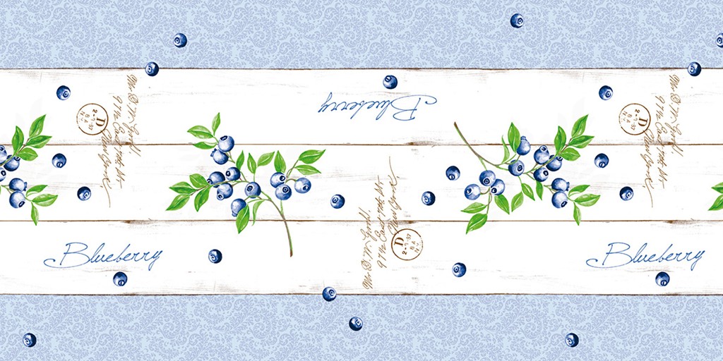 Linclass Tischläufer Blueberry 40 cm x 24 m