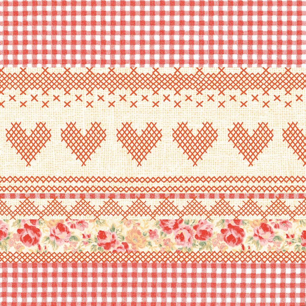 Linclass Serviette Mathilda 40 x 40 cm 1/4 Falz