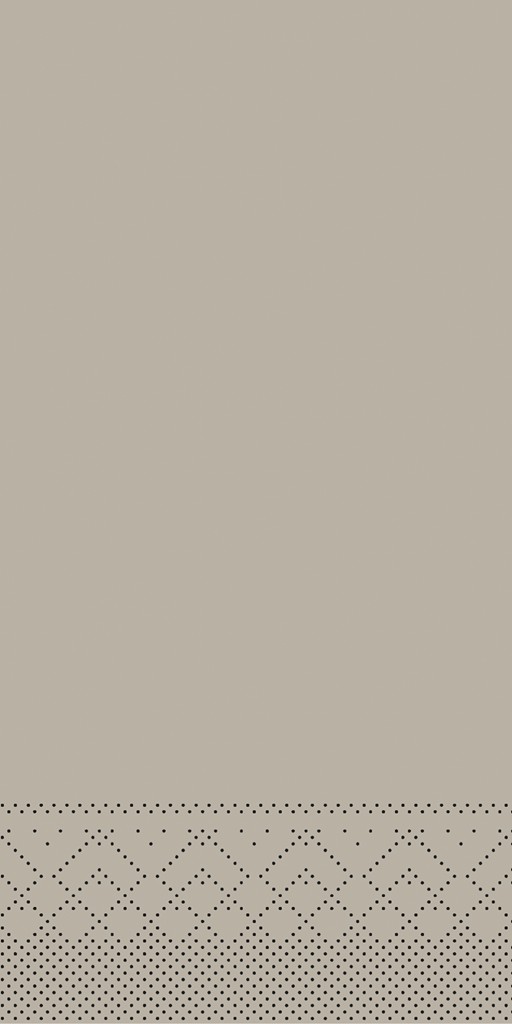 Tissue Serviette Basic beige grey 40 x 40 cm 1/8 Falz 3-lg.