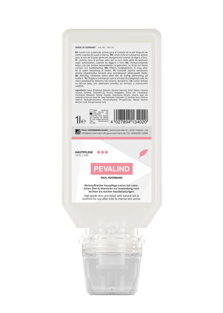 Hautpflege "Pevalind" 1L Softflasche Hautpflege "Pevalind" 1L Softflasche