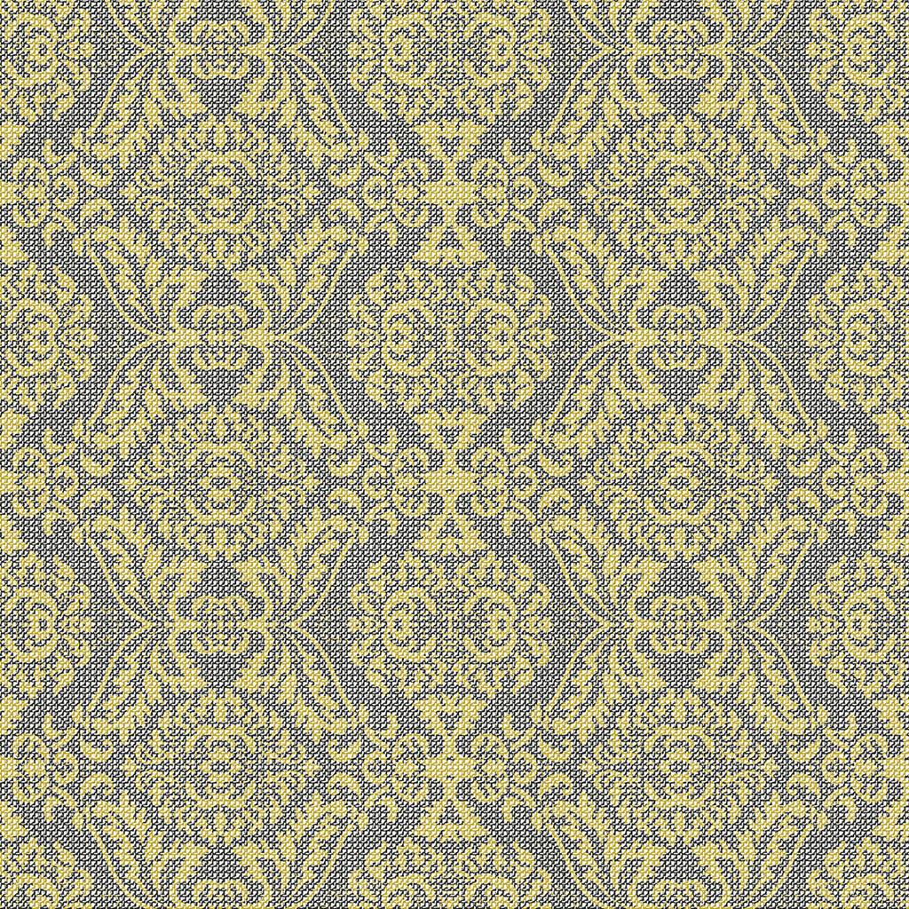 Linclass Serviette Kiyan gold-schwarz 40 x 40 cm 1/4 Falz