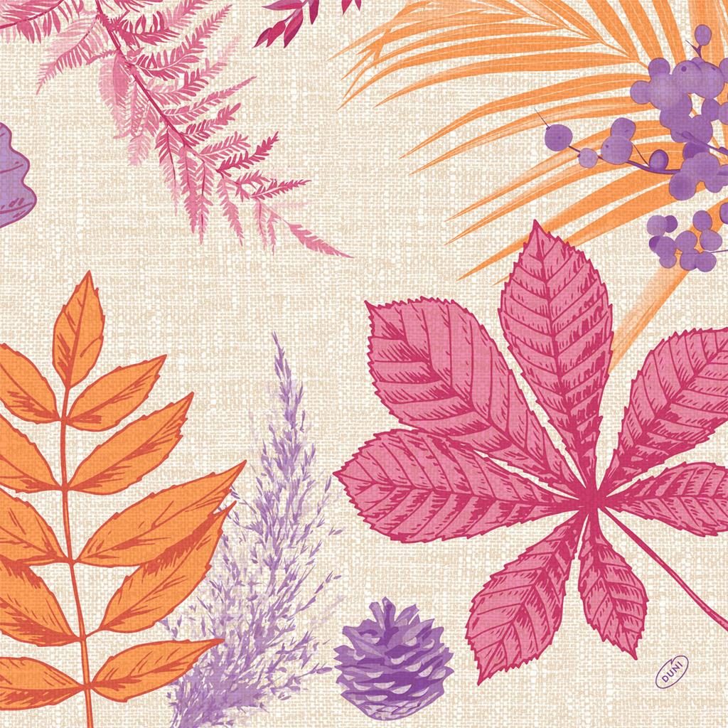 Dunisoft®-Serviette Bright Autumn 40x40cm 1/4 Falzung