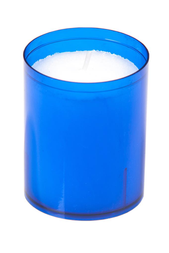 24 Stunden Refill Cups blau 63 mm