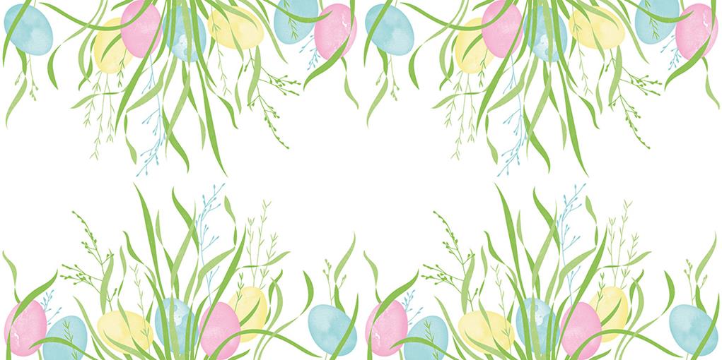 Linclass-Premium Tischläufer  Ostern 40 cm x 24 m
