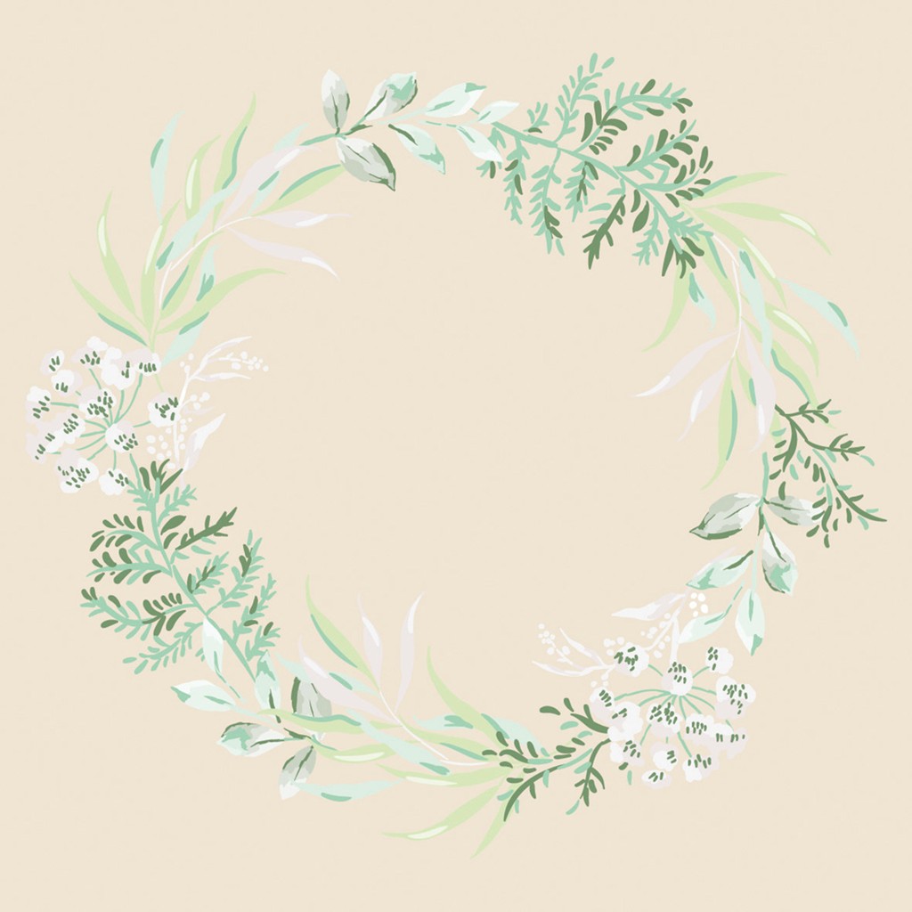 Linclass Serviette Alea 40 x 40 cm 1/4 Falz