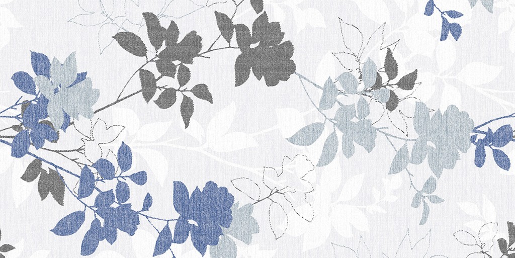 Linclass Tischläufer Chrissy blaugrau 40 cm x 24 m