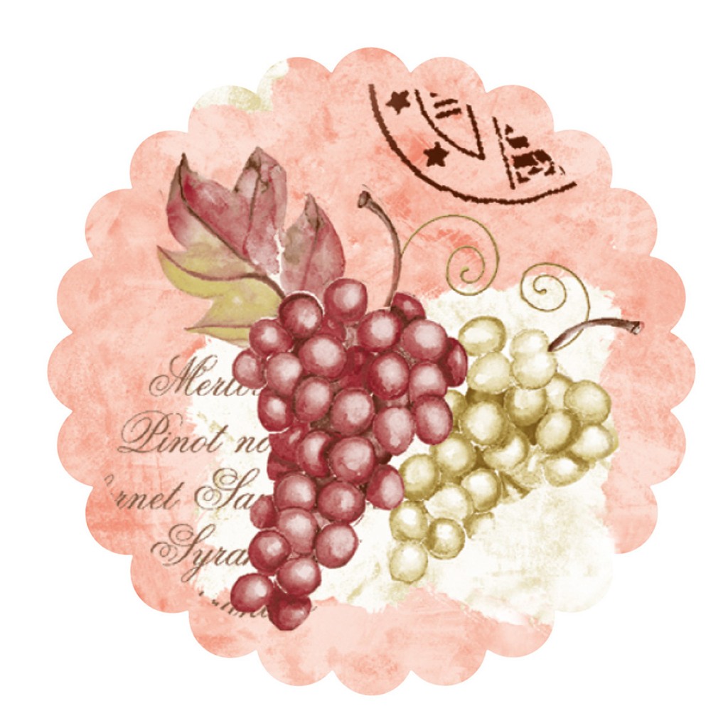 Tissue 7-lg. Deckchen La Bodega 100 mm