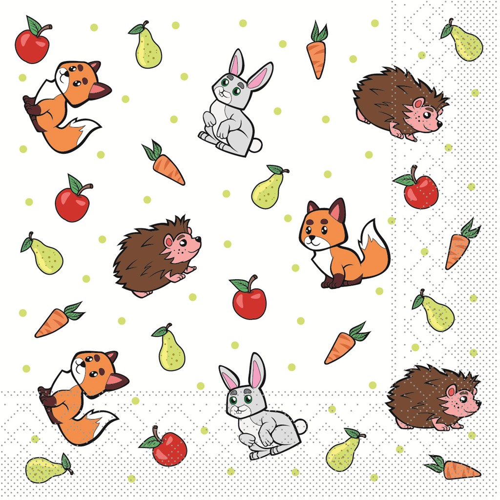Tissue Serviette Polly 33 x 33 cm 1/4 Falz 3-lg.