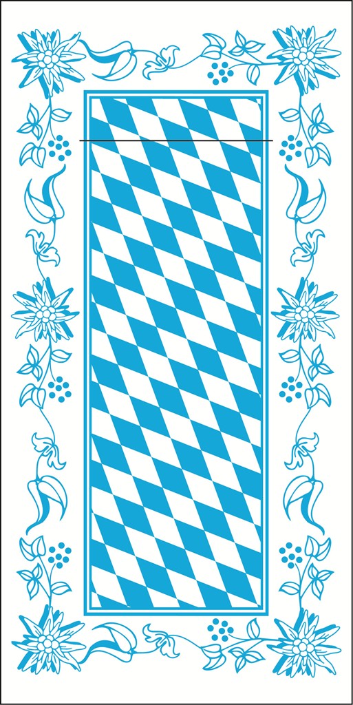 Linclass Pocket-Napkins Bayern 40 x 40 cm 1/8 Falz