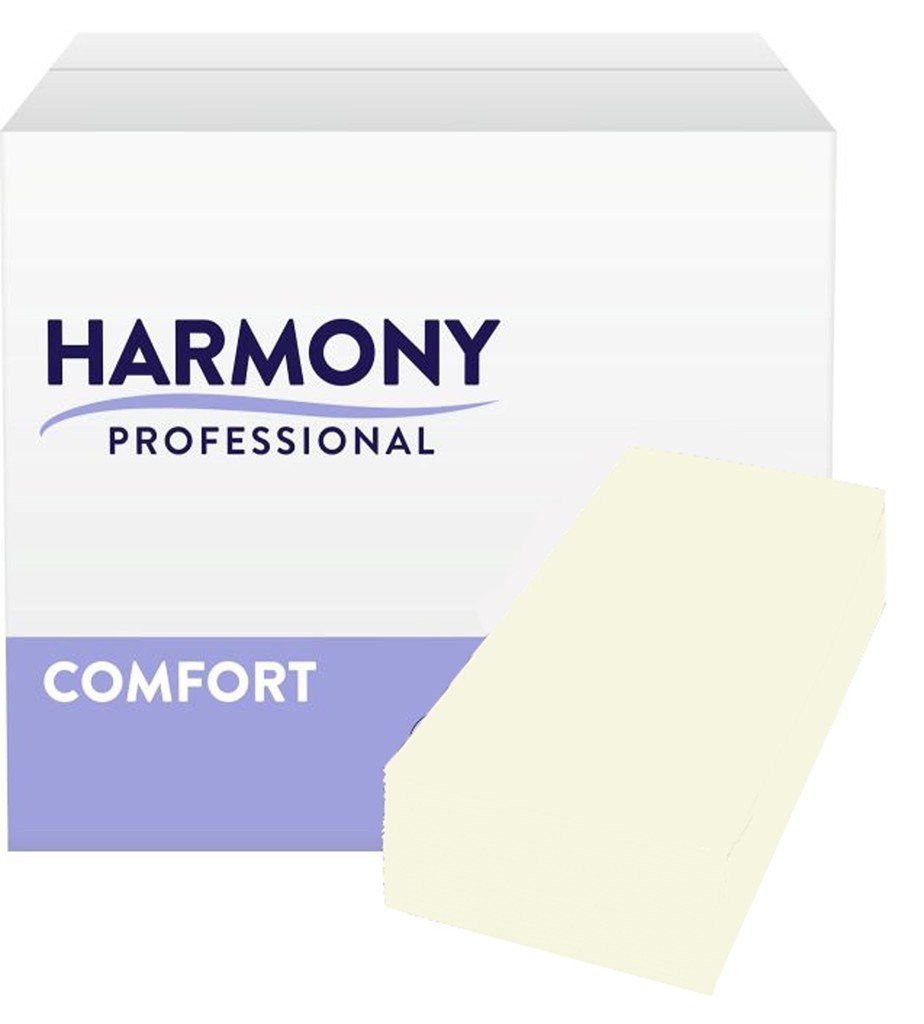 Servietten Harmony 3-lg creme 33x33cm 1/8 Falzung