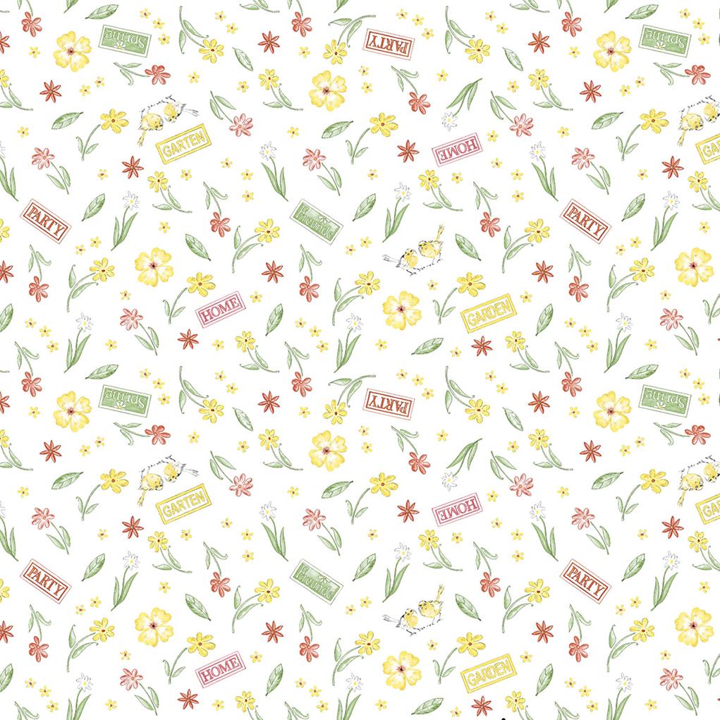Linclass-Premium Tischdecke  Gartenparty 80 x 80 cm 1/8-Falz