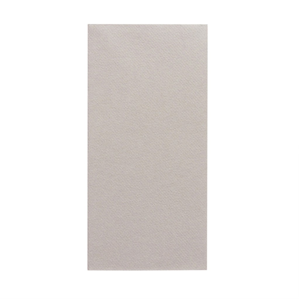 Linclass Serviette Basic beige grey 40 x 40 cm 1/8 Falz