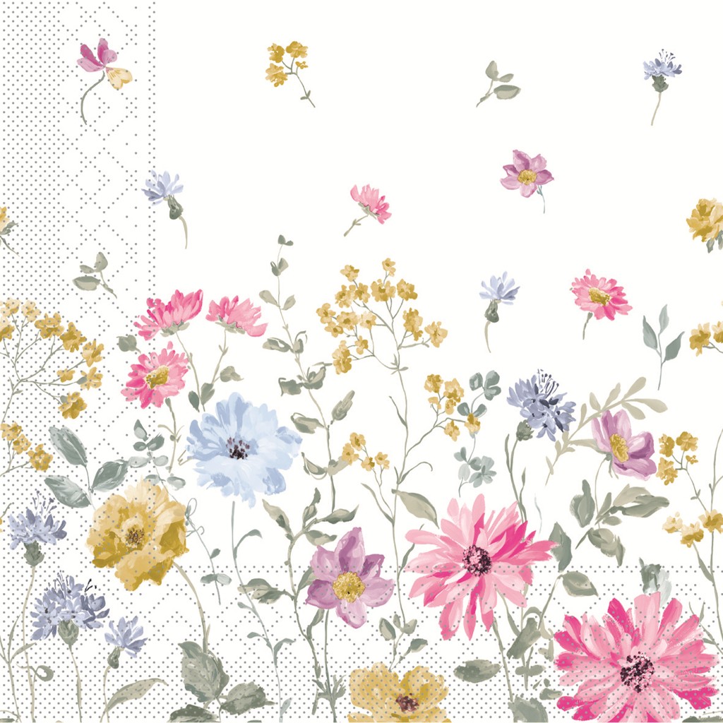 Tissue Serviette Meggi 40 x 40 cm 1/4 Falz 3-lg