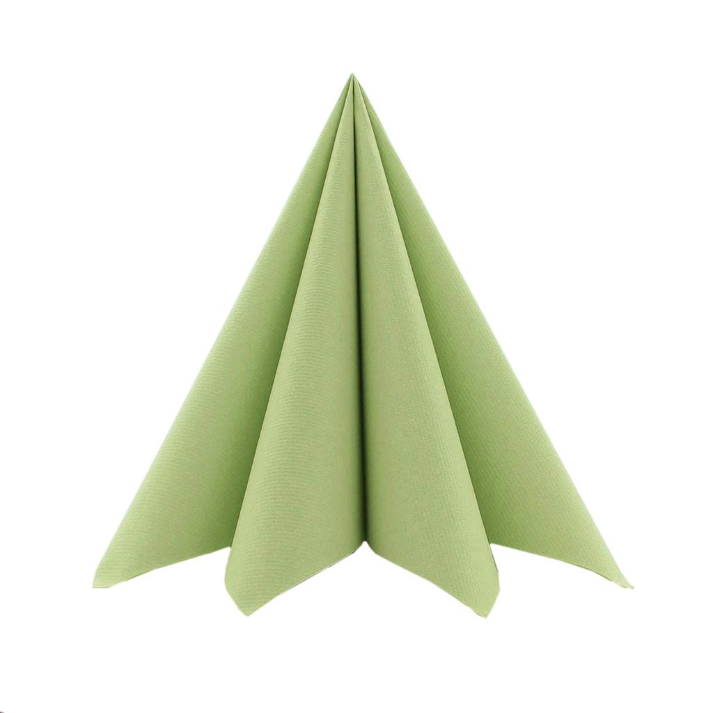 Linclass-Prof. Serviette Basic oliv 33 x 33 cm 1/4 Falz