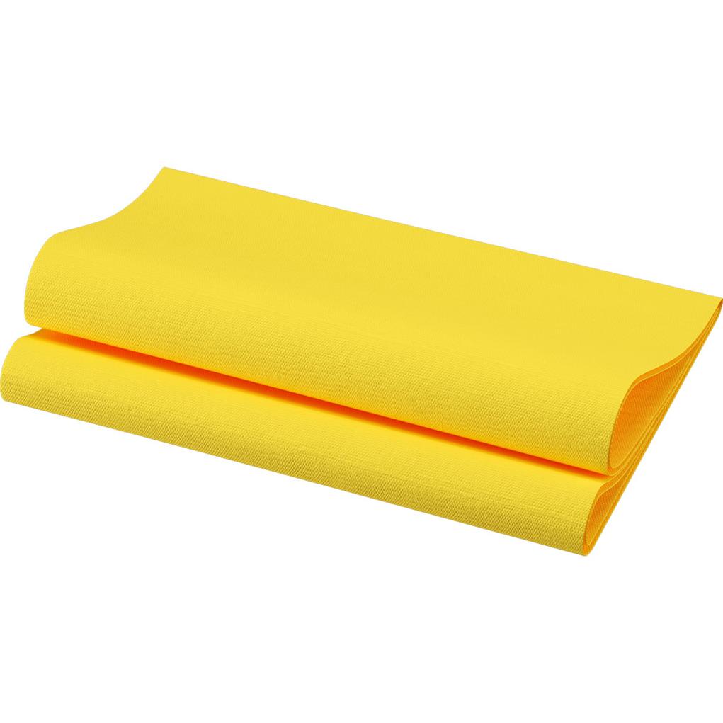 Bio-Dunisoft-Servietten gelb 40 x 40 cm,  1/4 Falz