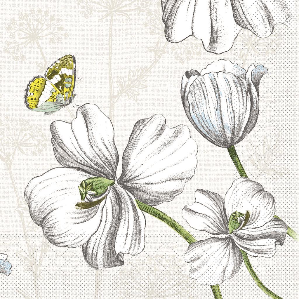 Tissue 3-lg Serviette Isabeau 40 x 40 cm 1/4 Falz