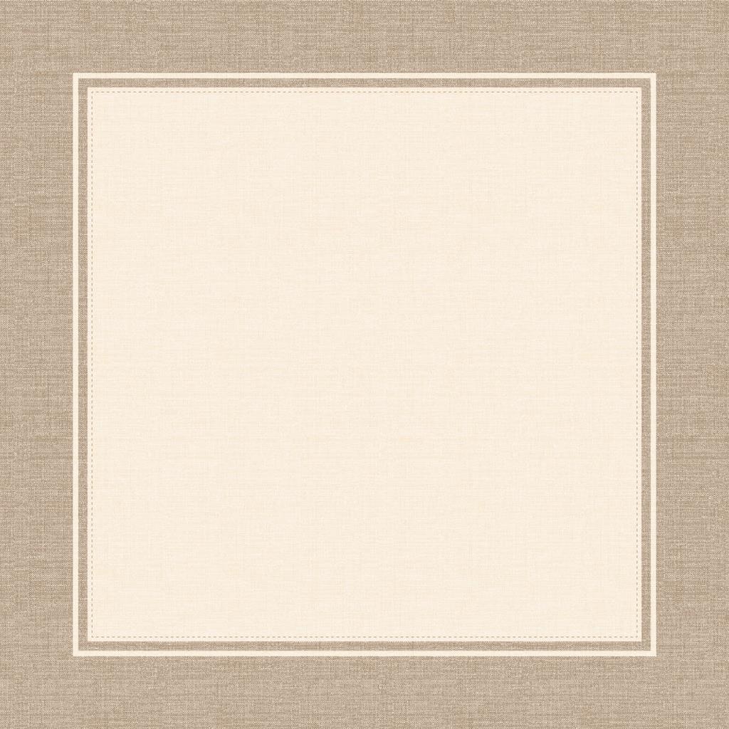 Linclass Tischdecke Brooklyn beige-beige 80 x 80 cm 1/8-Falz