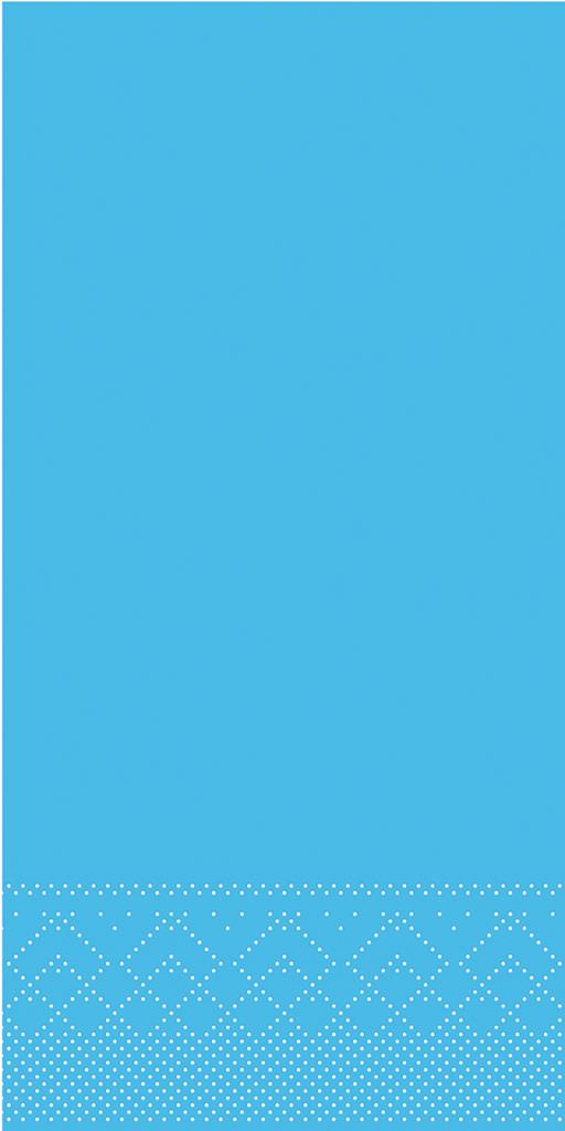 Tissue 3-lg Serviette Basic aquablau 40 x 40 cm 1/8 Falz