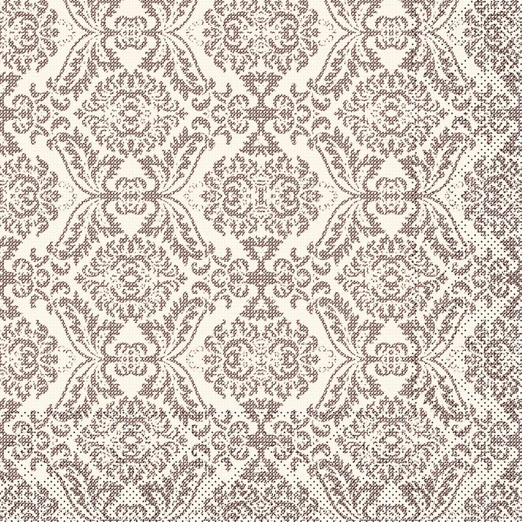 Tissue 3-lg Serviette Kiyan braun 40 x 40 cm 1/4 Falz