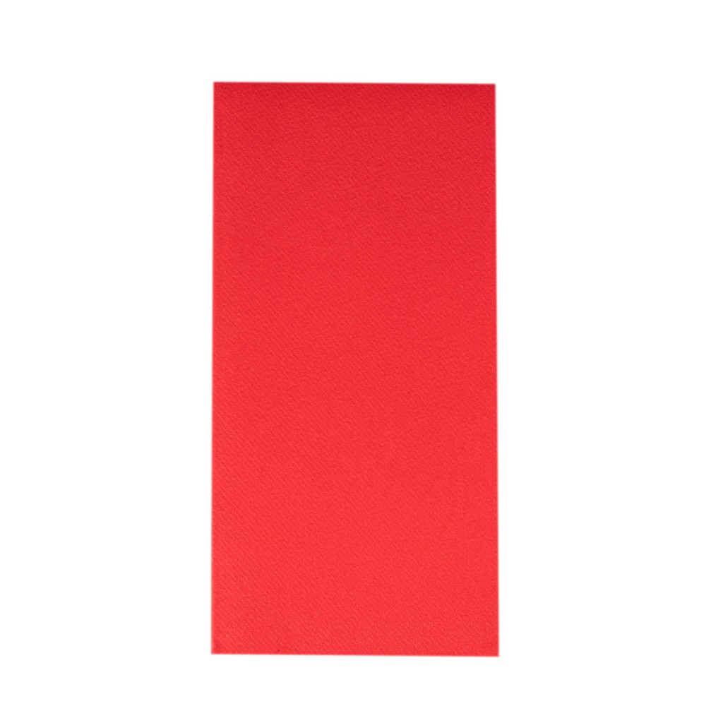 Linclass Serviette Basic rot 48 x 48 cm 1/8 Falz