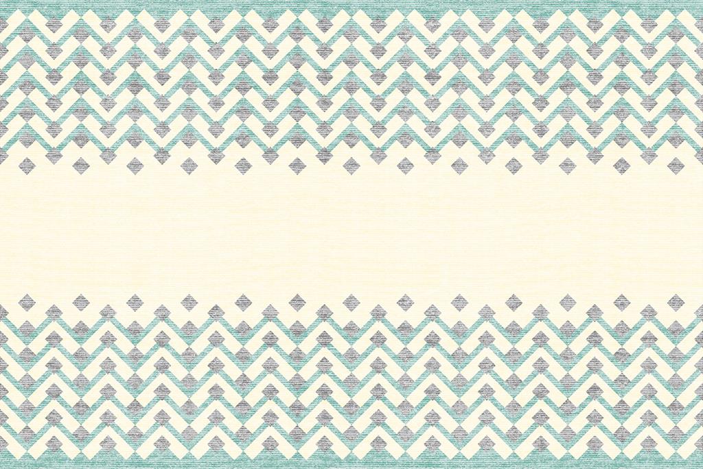 Linclass Tischläufer Oskar beige-grün-sc 40 cm x 24 m