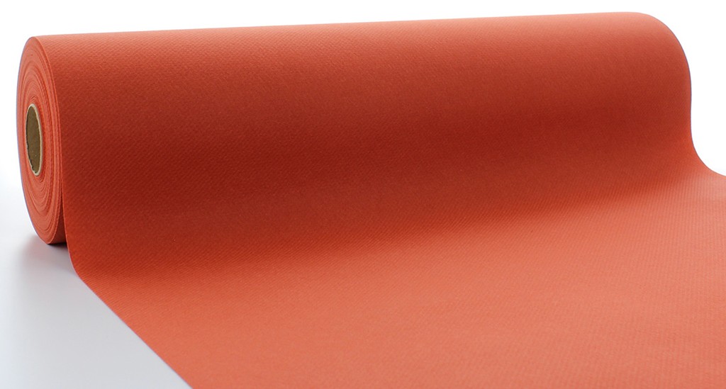 Linclass Tischläufer Basic terrakotta 40 cm x 24 m