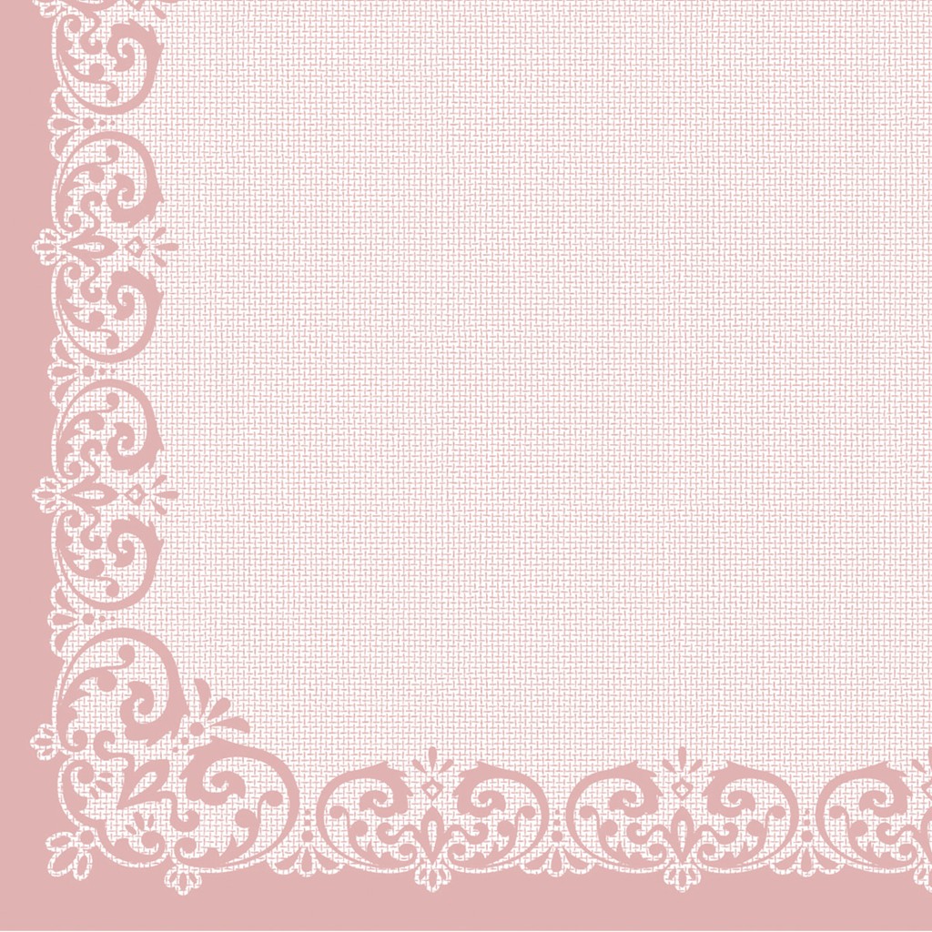 Linclass Serviette Janina rosé 40 x 40 cm 1/4 Falz