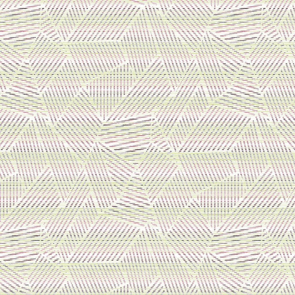 Spanlin Tischdecke Femke hellgrün-beere- 80 x 80 cm 1/8-Falz