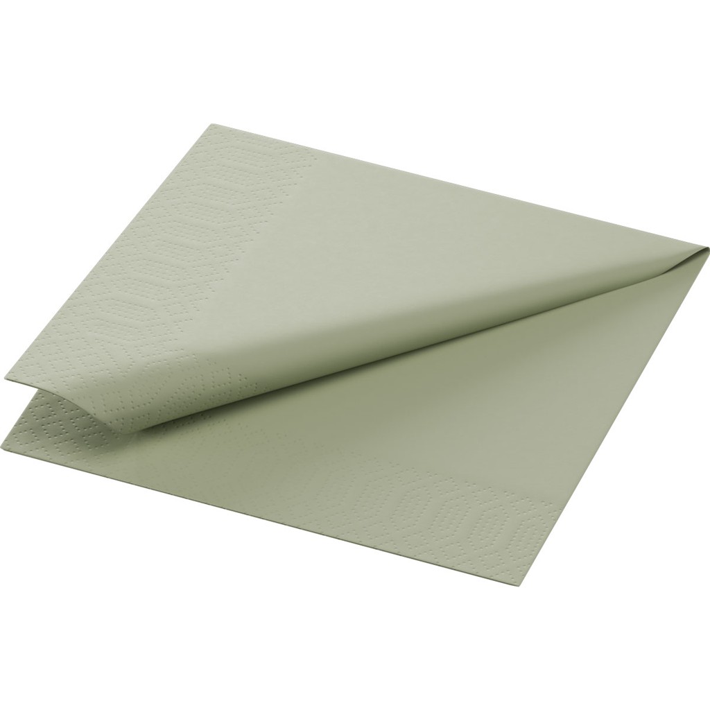 Zelltuchservietten Duni 3 lg 1/4 Falz pistachio green, 24x24cm