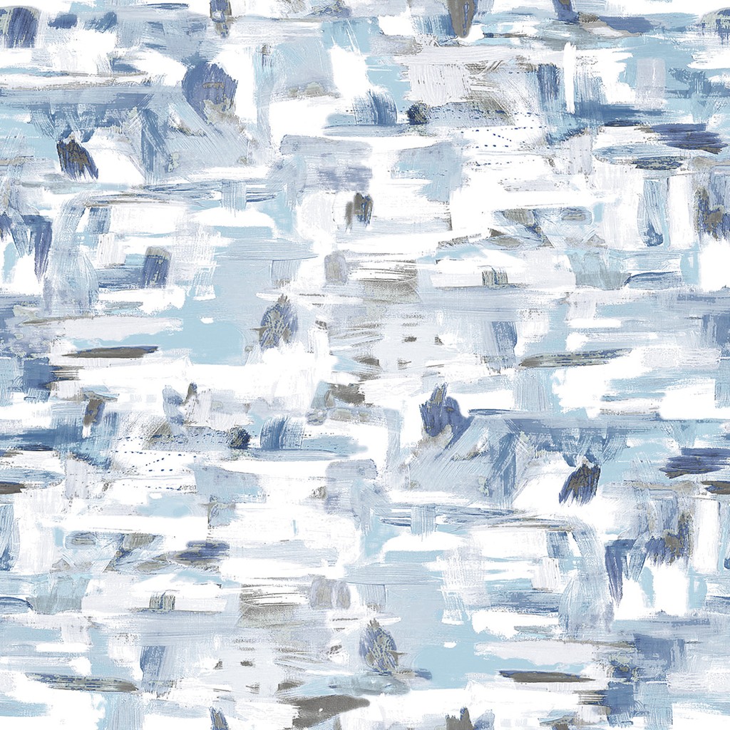 Linclass Tischdecke Pablo blau 80 x 80 cm 1/8-Falz