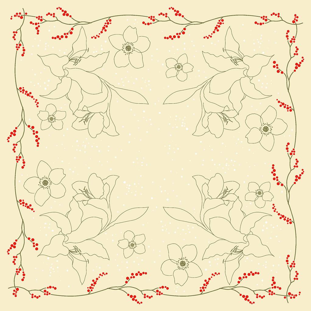 Linclass Tischdecke Fidelia 80 x 80 cm 1/8-Falz Linclass Tischdecke Fidelia 80 x 80 cm 1/8-Falz