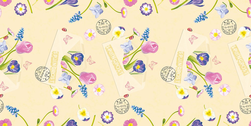 Linclass Tischläufer Springpost 40 cm x 24 m