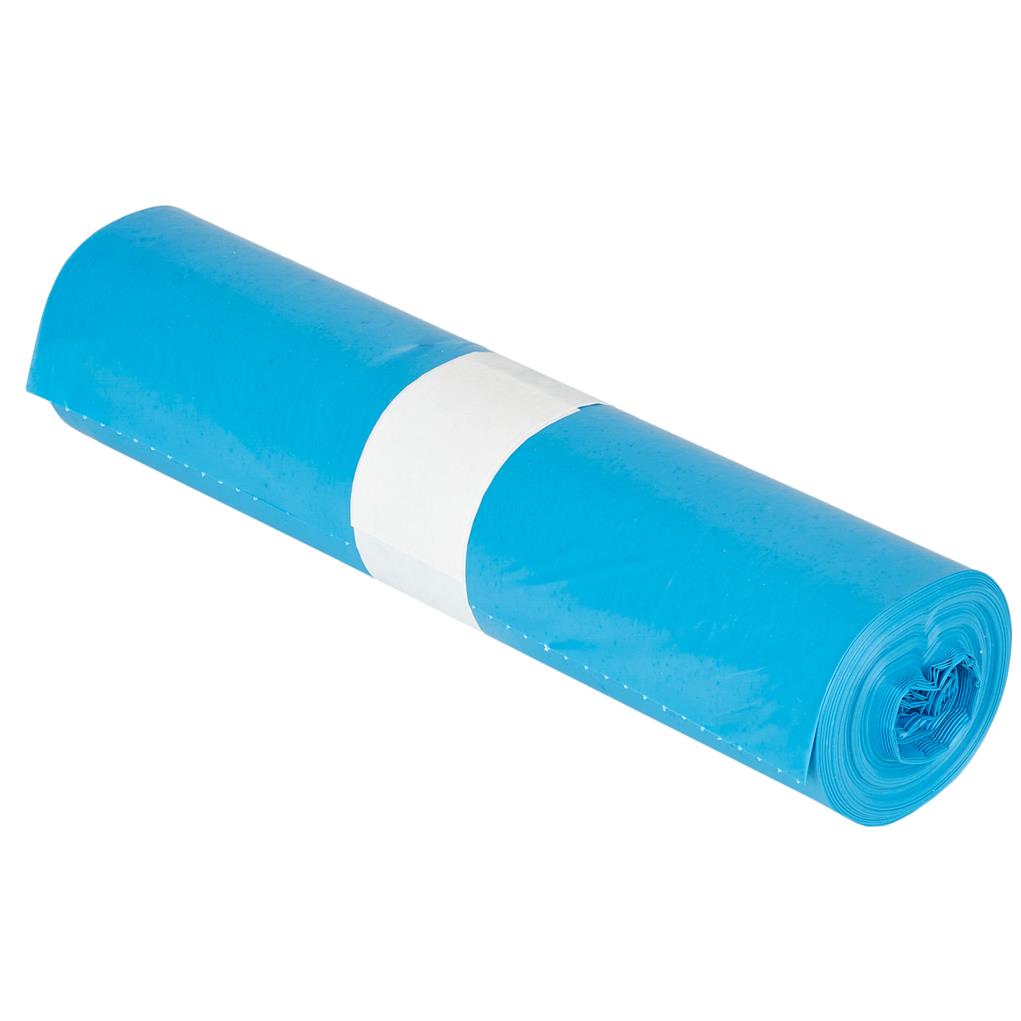 LDPE-Müllsäcke "Typ100" blau 700x1100mm, 120 Liter, 63µ