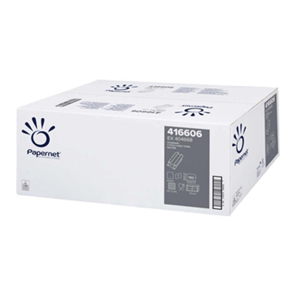 Falthandtuch "Papernet Standart" 24,5x33 Recyclingqualität 20x182 Stück/Karton