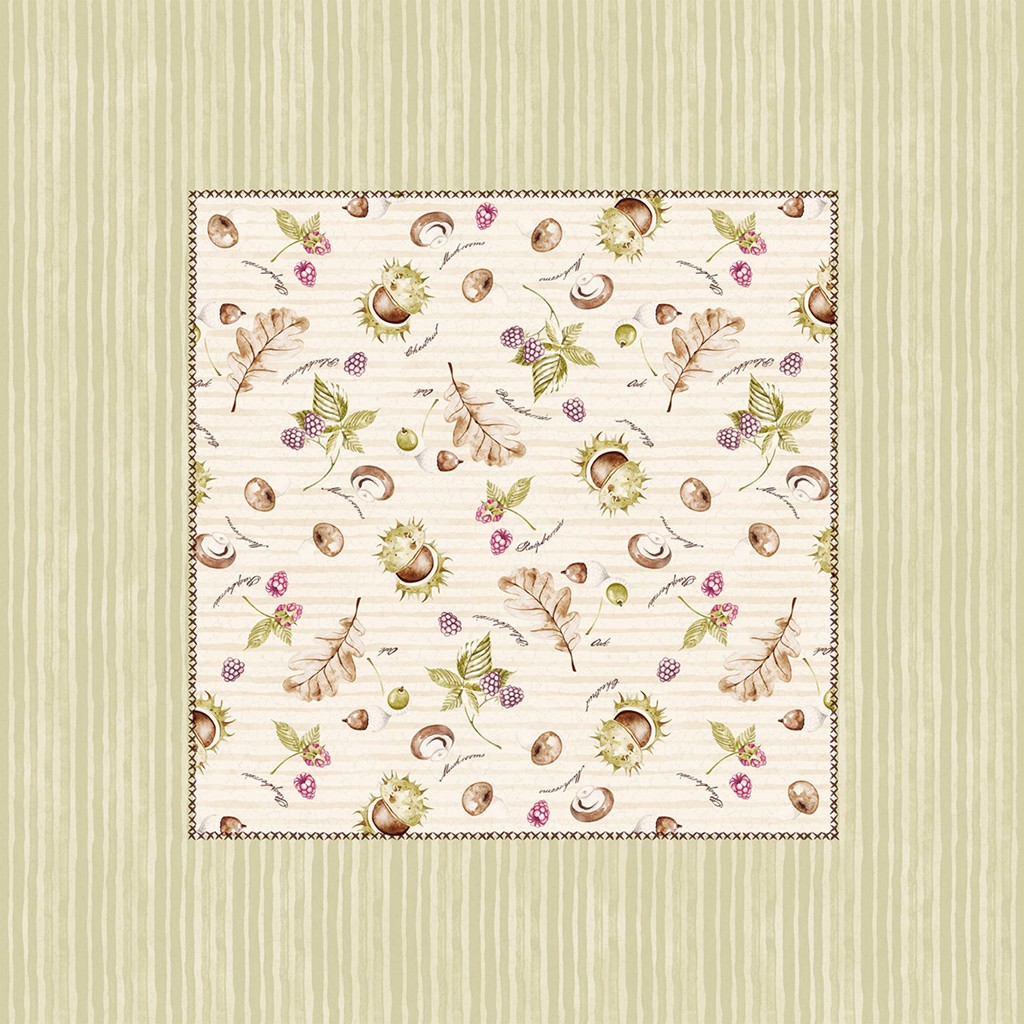 Linclass Tischdecke Jerry 80 x 80 cm 1/8-Falz