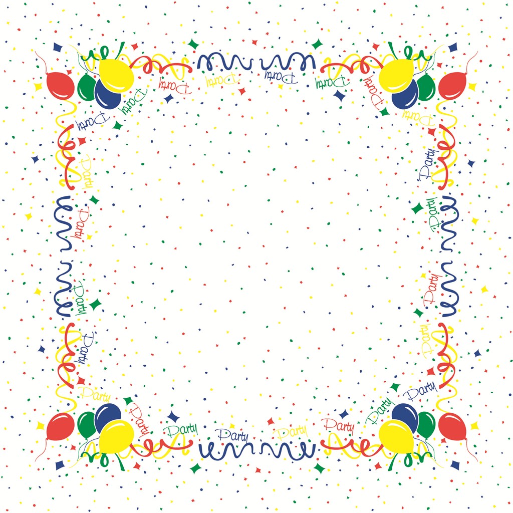 Linclass Tischdecke Party 80 x 80 cm 1/8-Falz