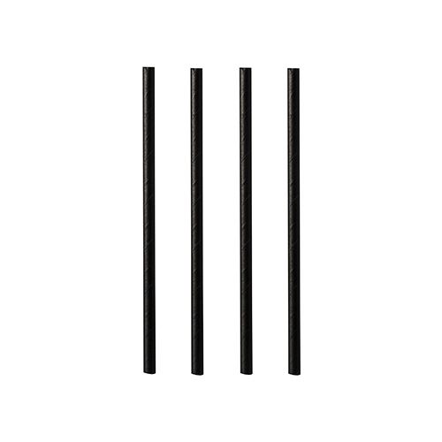 Trinkhalme, 7x150mm, schwarz