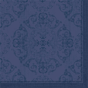 Dunilin Servietten 1/4 Falz Opulent dark blue, 40x40cm