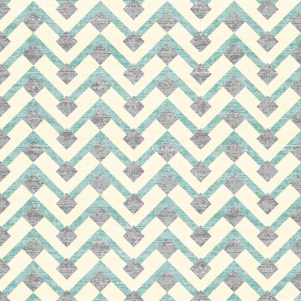 Linclass Serviette Oskar 40 x 40 cm 1/4 Falz beige-grün-schwarz