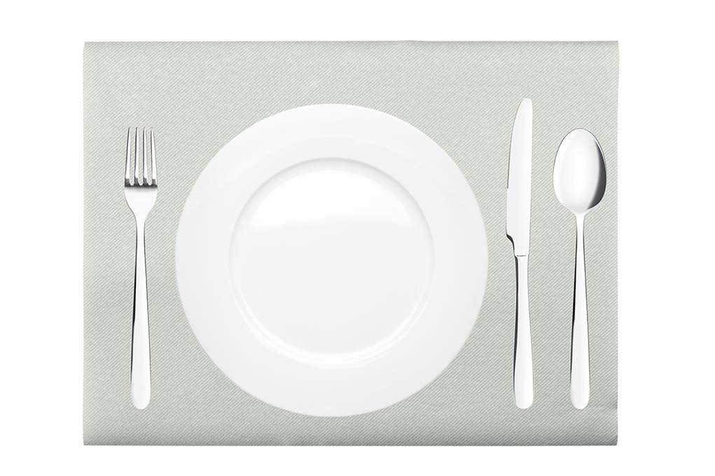 Linclass-Premium Tischsets Basic grau 40 x 30 cm