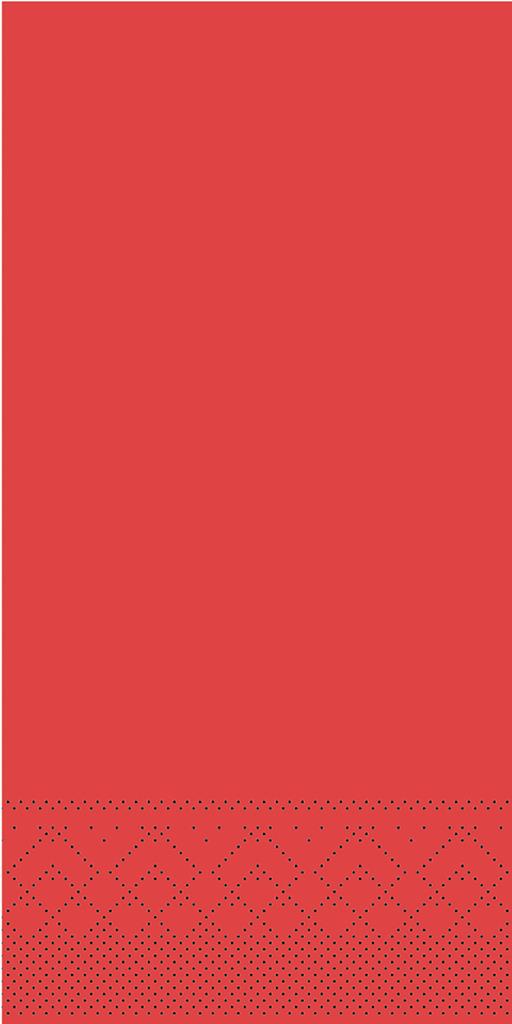 Tissue 3-lg Serviette Basic rot 40 x 40 cm 1/8 Falz