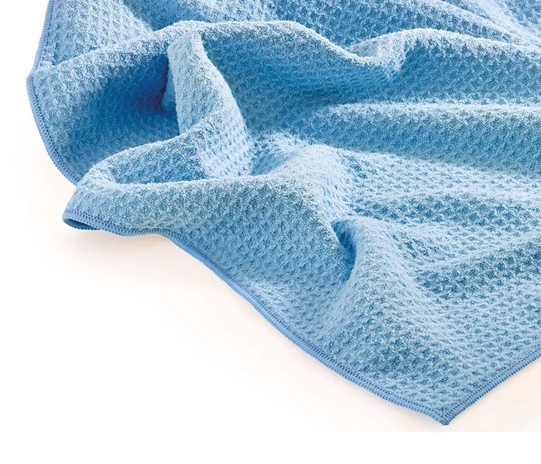 Microfaser "Waffeltuch" blau 50x70cm - MEGA Clean Professional