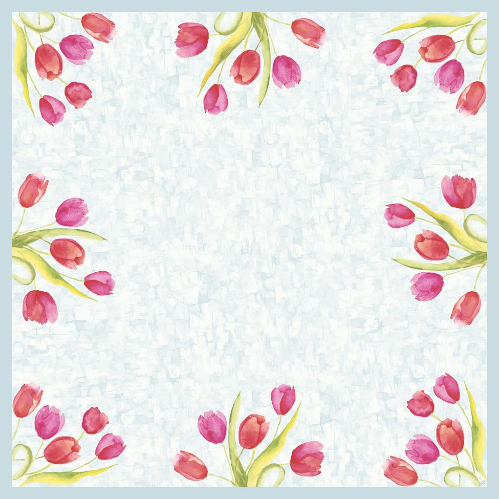 Mitteldecken Dunicel Painted Tulips, 84 x 84cm Mitteldecken Dunicel Painted Tulips, 84 x 84cm