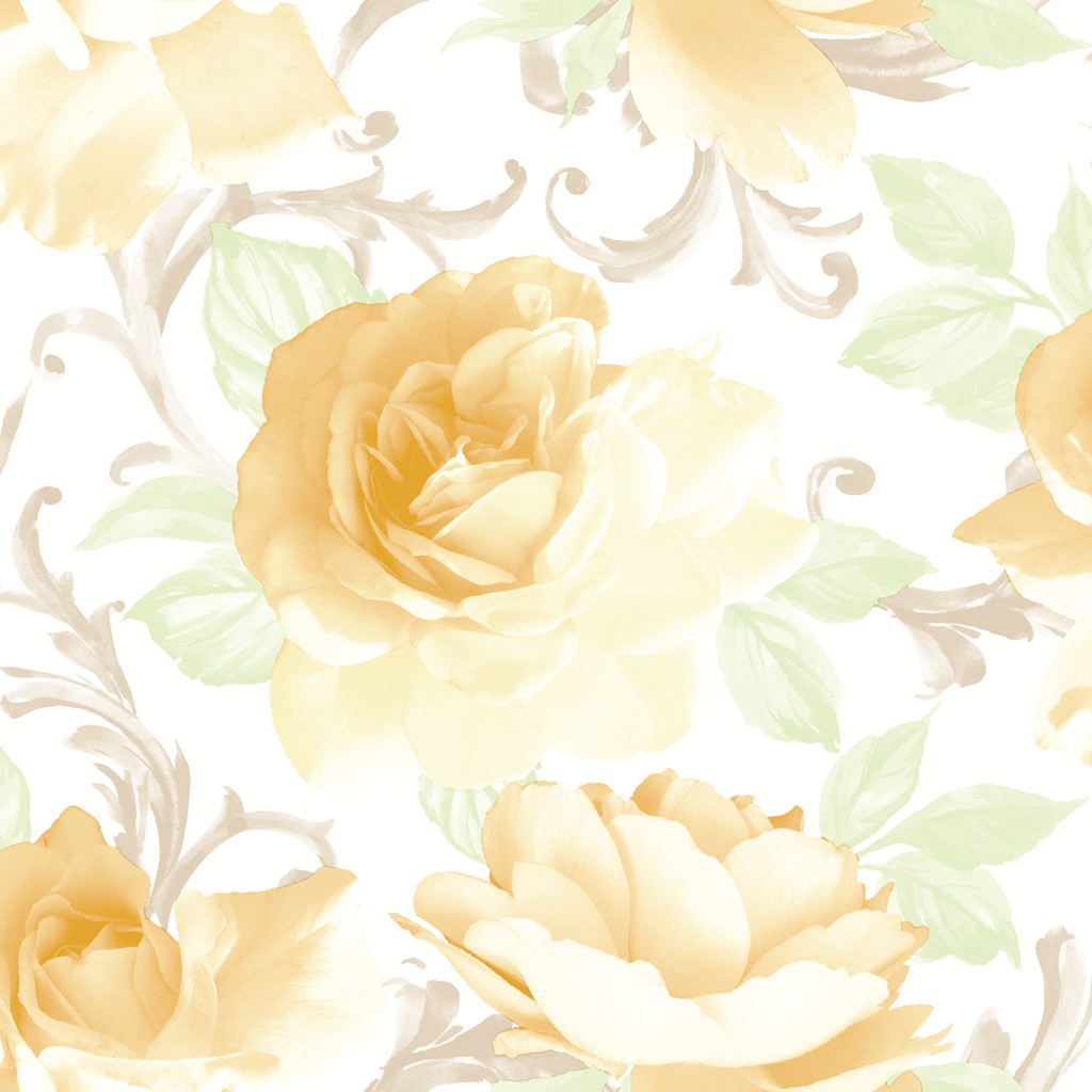 Linclass Serviette Rosalie gelb 40 x 40 cm 1/4 Falz